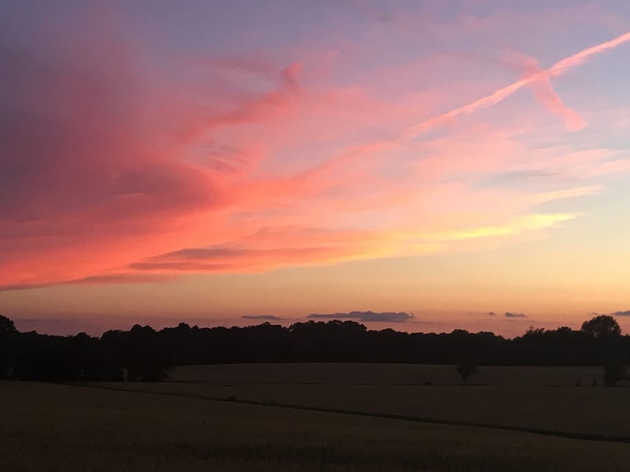 Panoramic sunsets