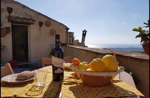 A terrace on the Jonian sea