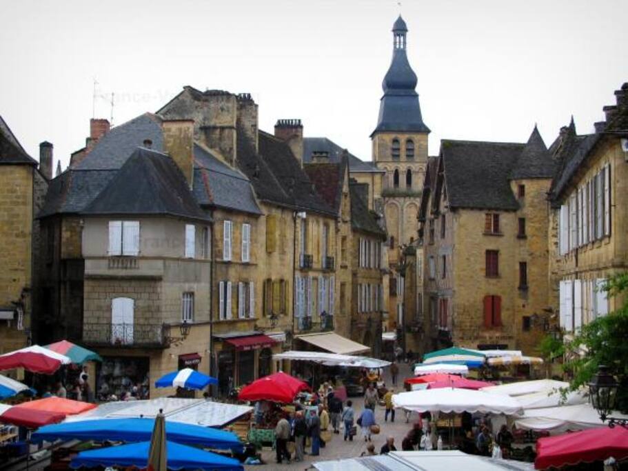 Famous Sarlat market.
