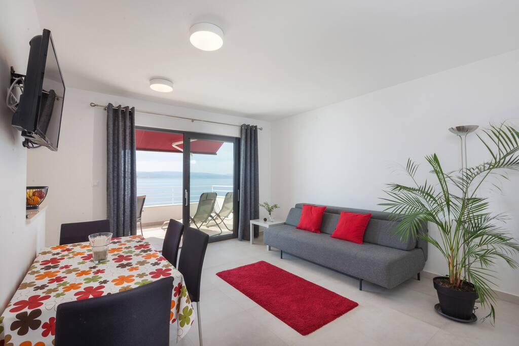 livingroom with sofa for sleeping (additional persons)
