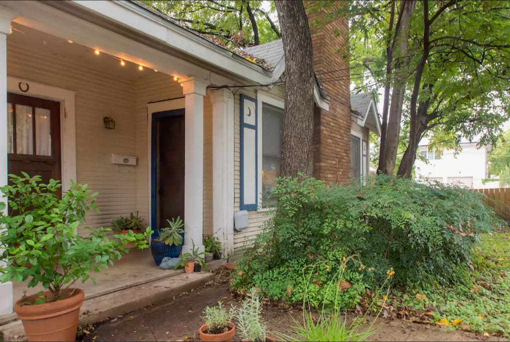 front of the house