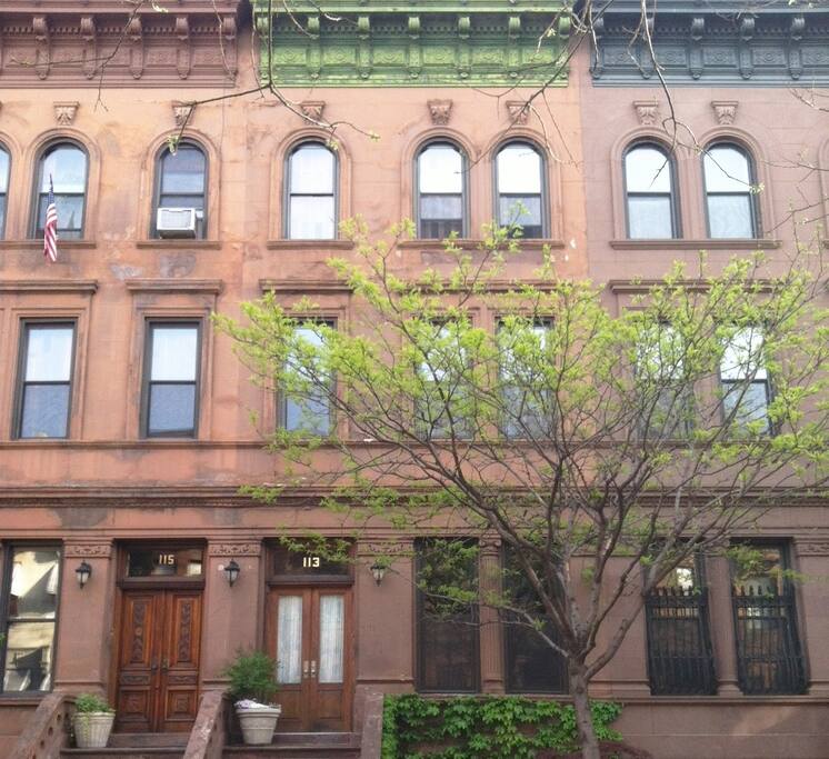 Front of the building.