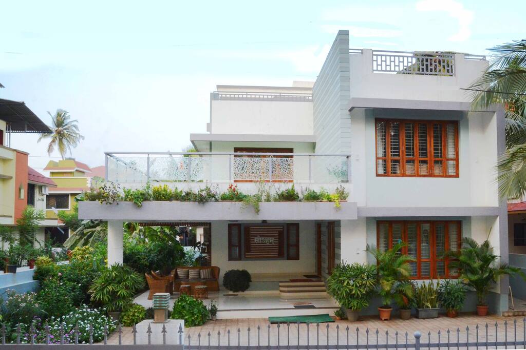 Front view of the Bungalow daytime