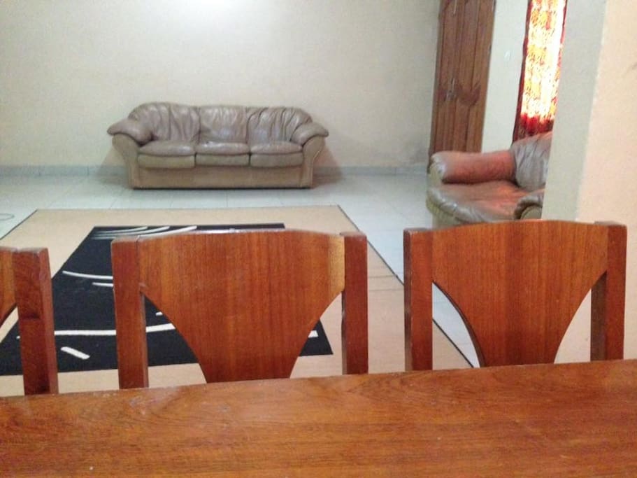 Simple dining area.