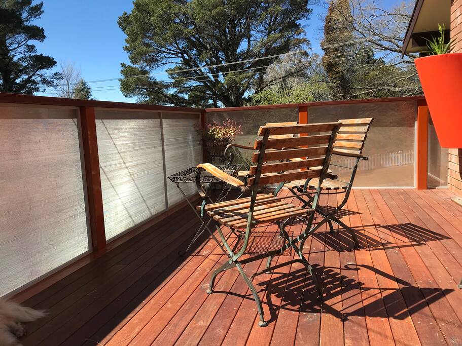 The new deck, a beautiful place to enjoy the sun