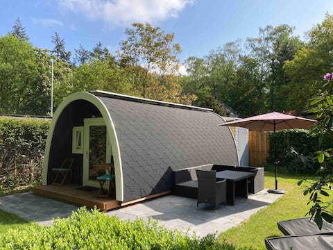 Luxury CampingPodXXL with luxury bathroom on the Veluwe