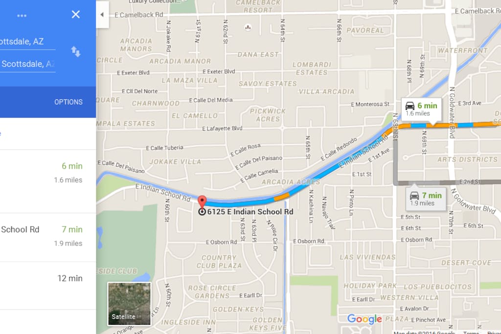 6 mins to Old Town Scottsdale