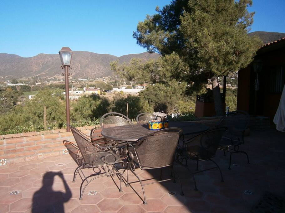 Patio table with amazing views!