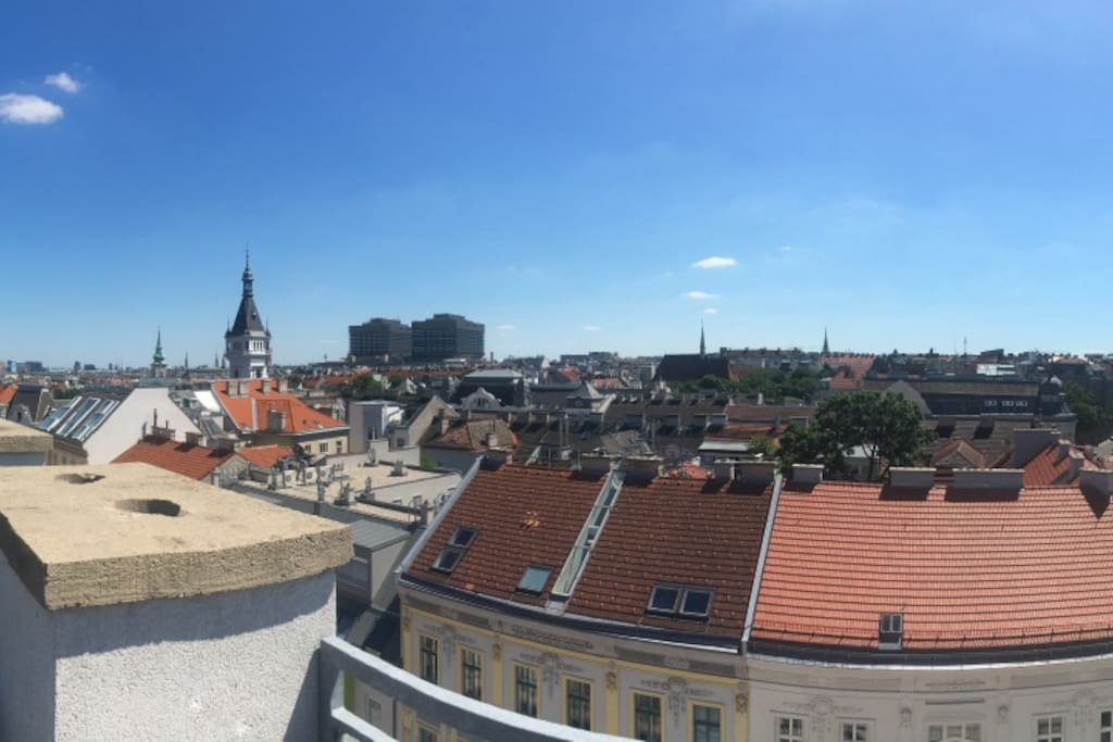 View from the rooftop terrace