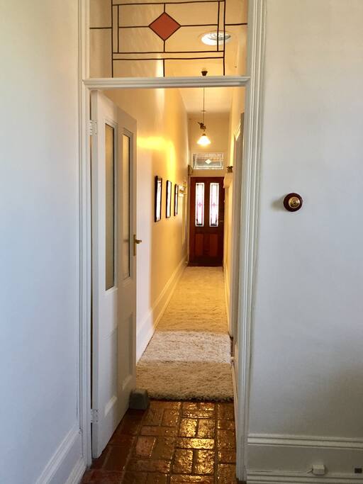 Hallway with plush runner