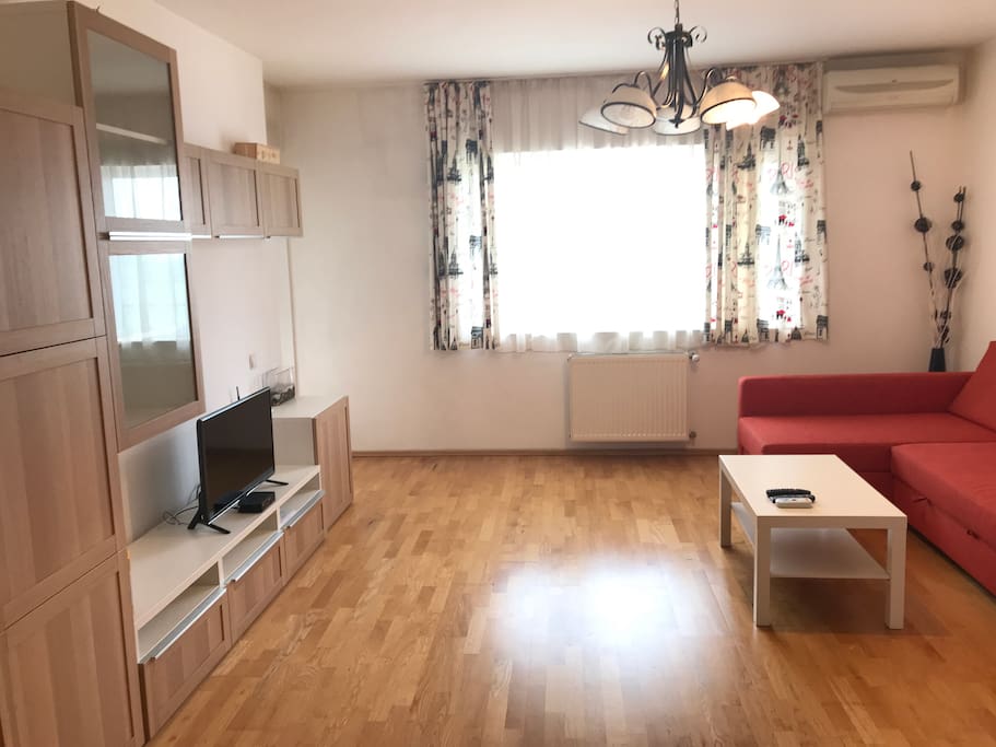 living with sofa bed