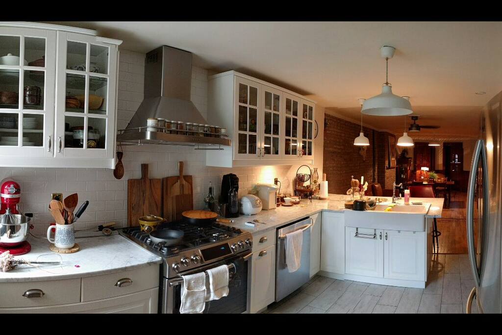 shared kitchen.