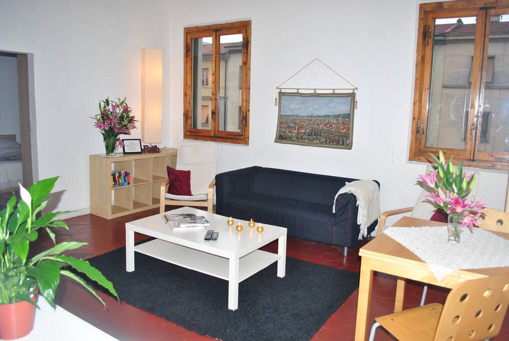 Living room in the top floor