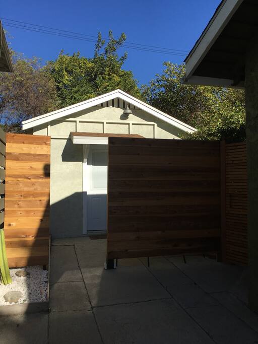 Private entrance to the detached casita.