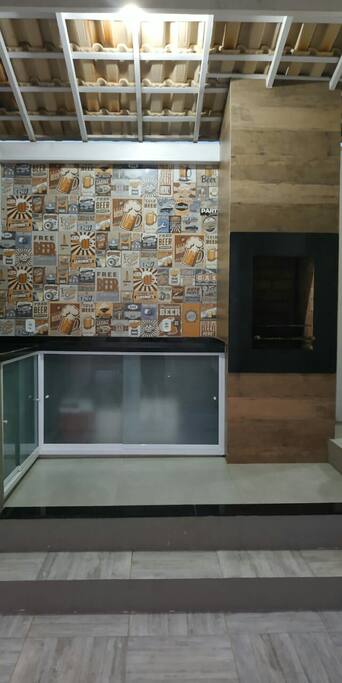 Churrasqueira da privativa! Cantinho Beer Garage!