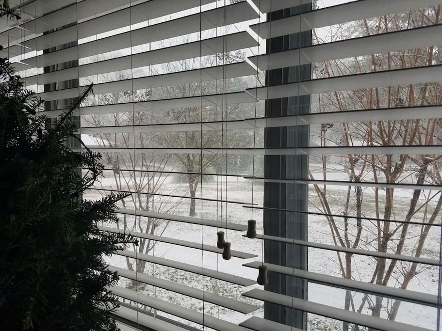View of the snow.