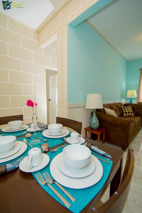 living and dining room