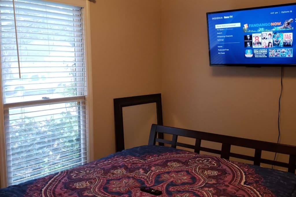 Bedroom with T.V.