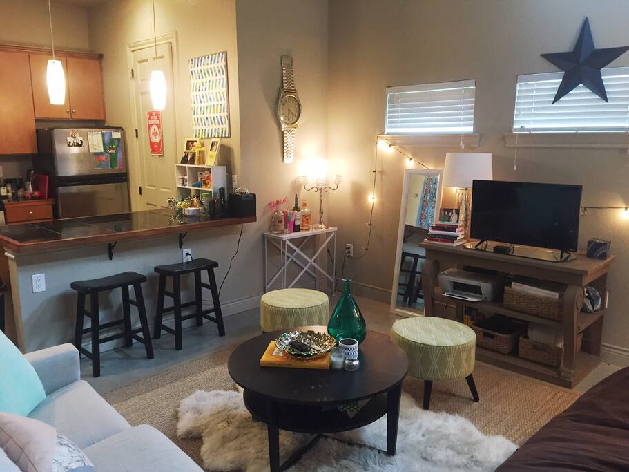 living room/bar area