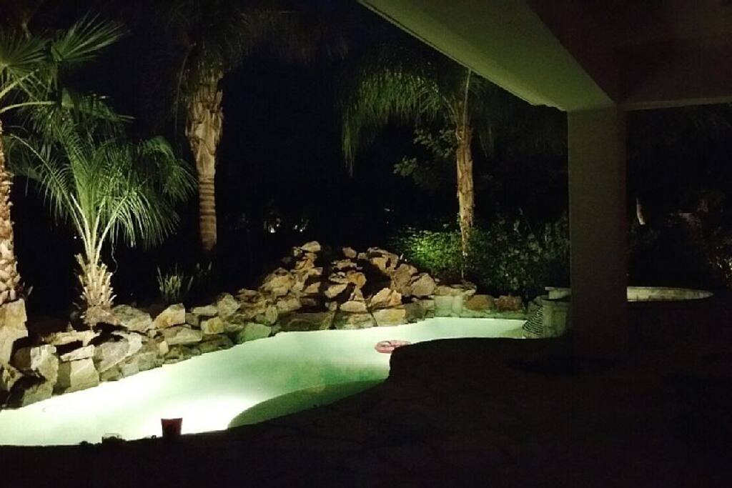 Night View of Pool