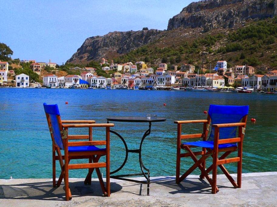 Relaxing on the shore