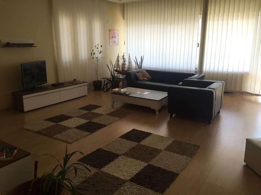 livingroom with balcony by seaview