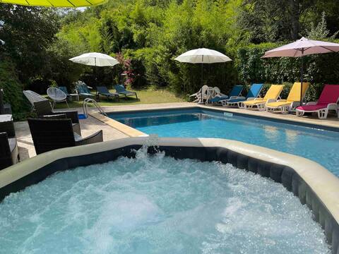 Le Fournil 8 p, 3* Pool heated Spa Parc Wifi