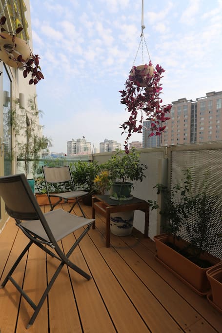 Terrace can be accessed from the living room and the master bedroom