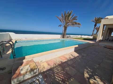 Beautiful villa with waterfront pool
