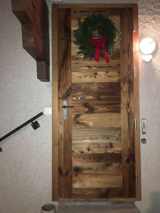 Private entrance to the apartment