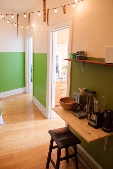 Hallway with Espresso maker