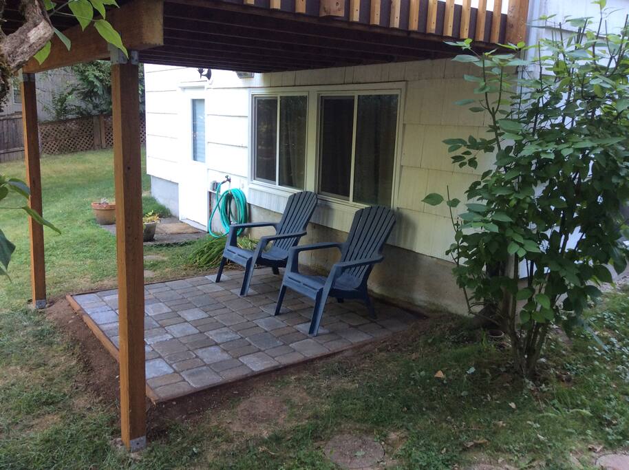 A private covered patio.