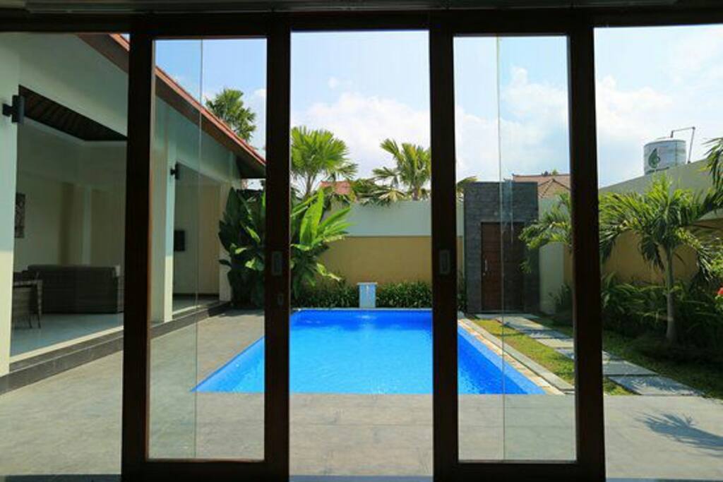 private pool view from guests room