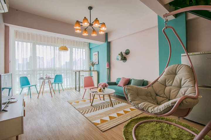 Air【千と千寻の神隠し】with春熙路&太古里&IFS&天府广场&双地铁&市中心&LOFT