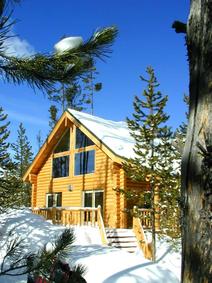 Four Bed, King Suite Log Cabin with Hot Tub Cabins for Rent in Island