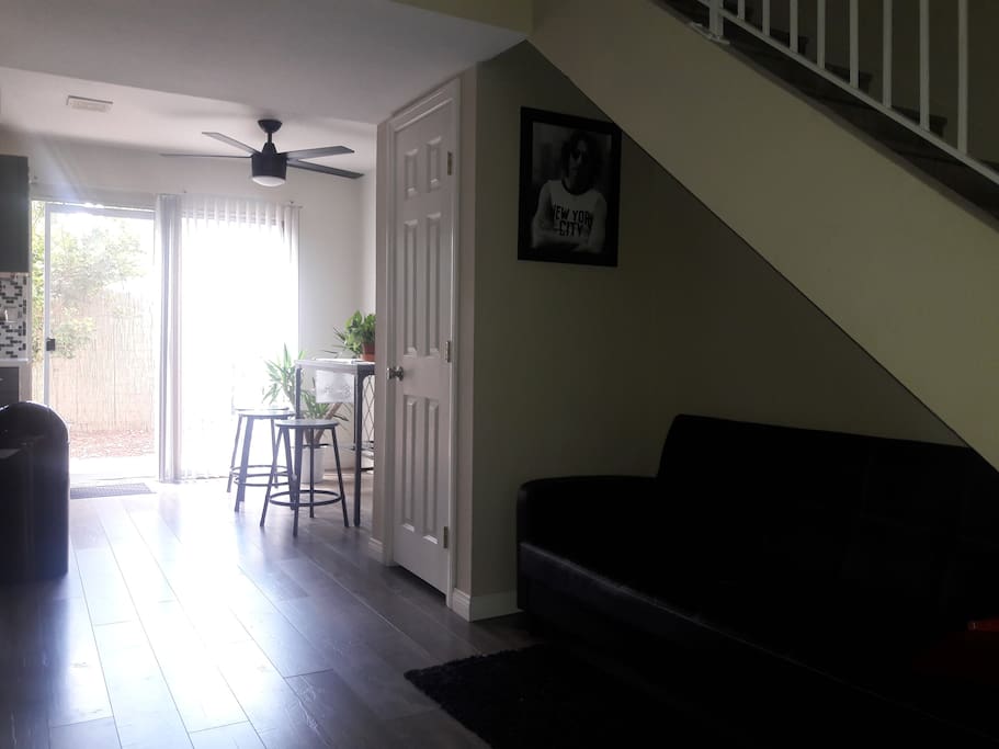 Pullout bed under the staircase