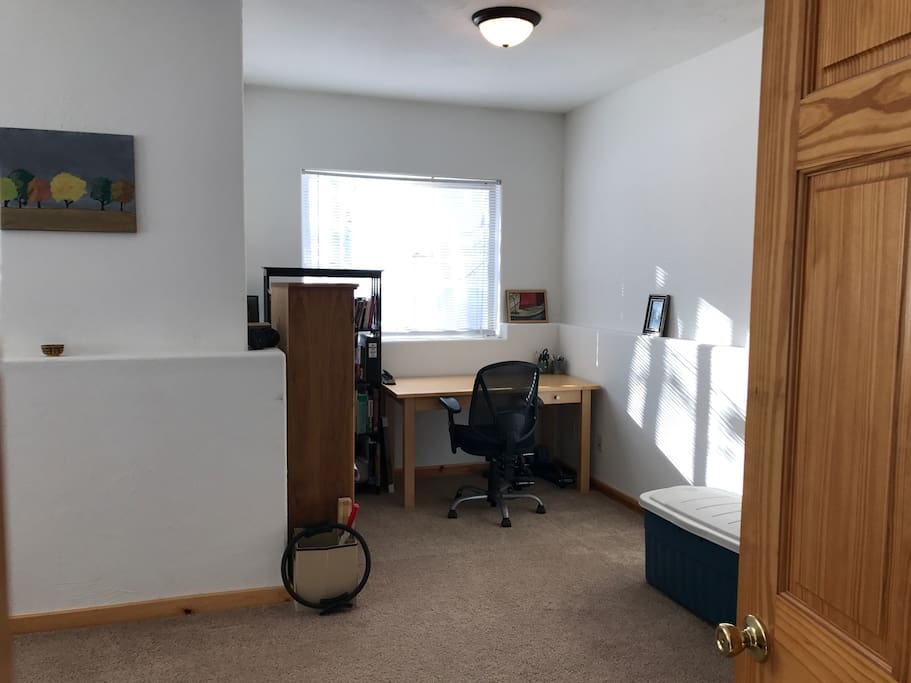 Office space in bedroom