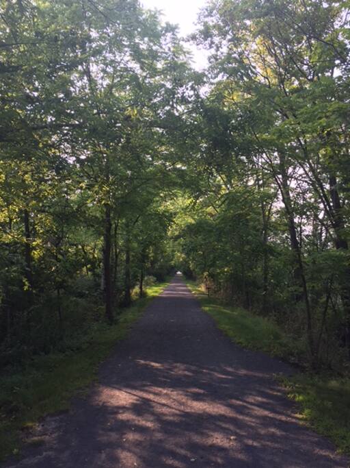 south hill recreation trail, just out the door :)