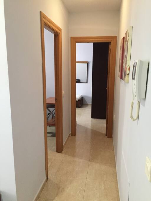 Pasillo habitaciones.