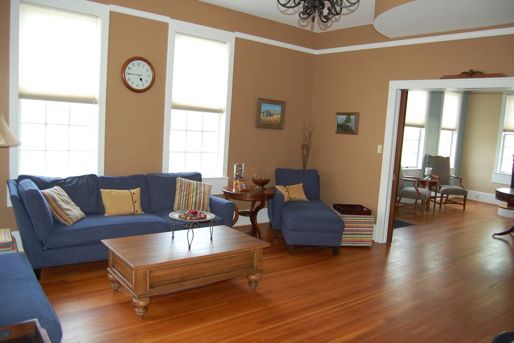 Numerous conversationally arranged seating areas