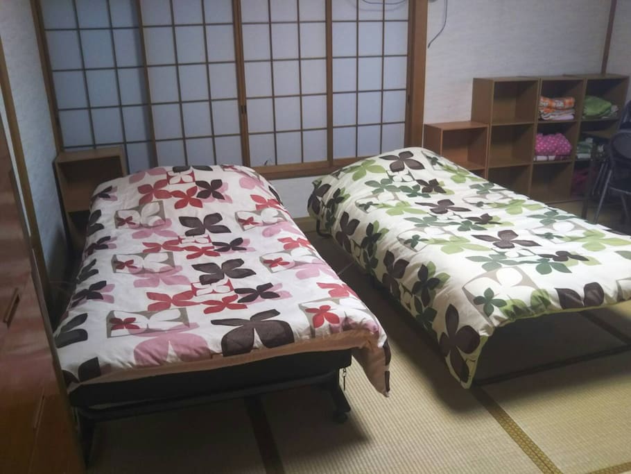 Room203 bed arrangement for 2 persons