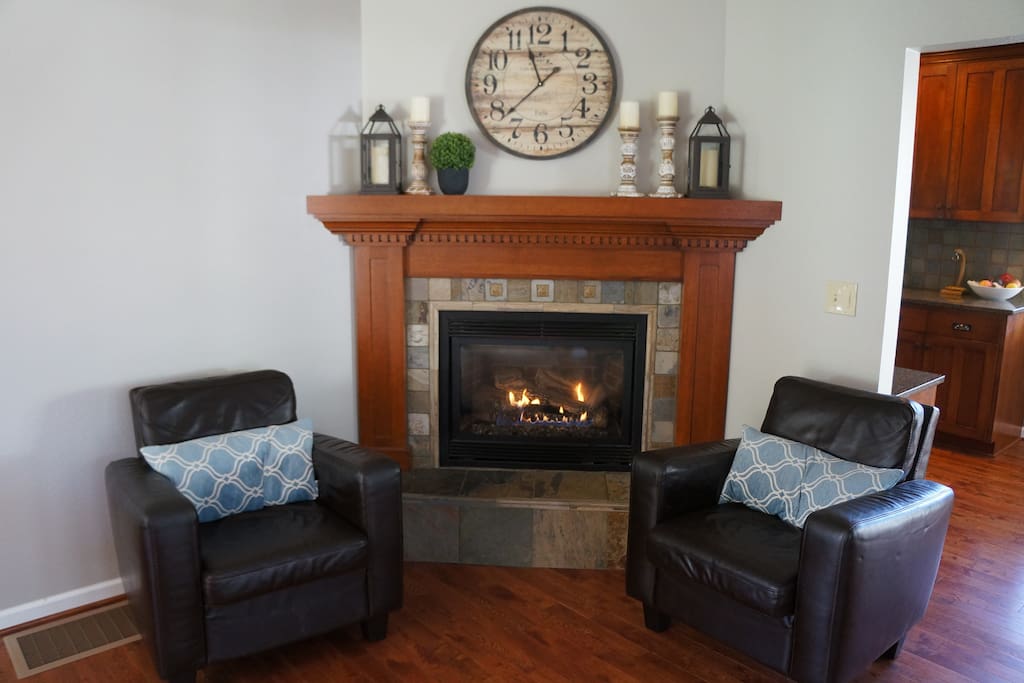 Living Room also has a gas fireplace for those colder days