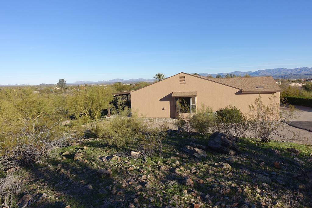Standing on Quail Ridge overlooking the sideyard