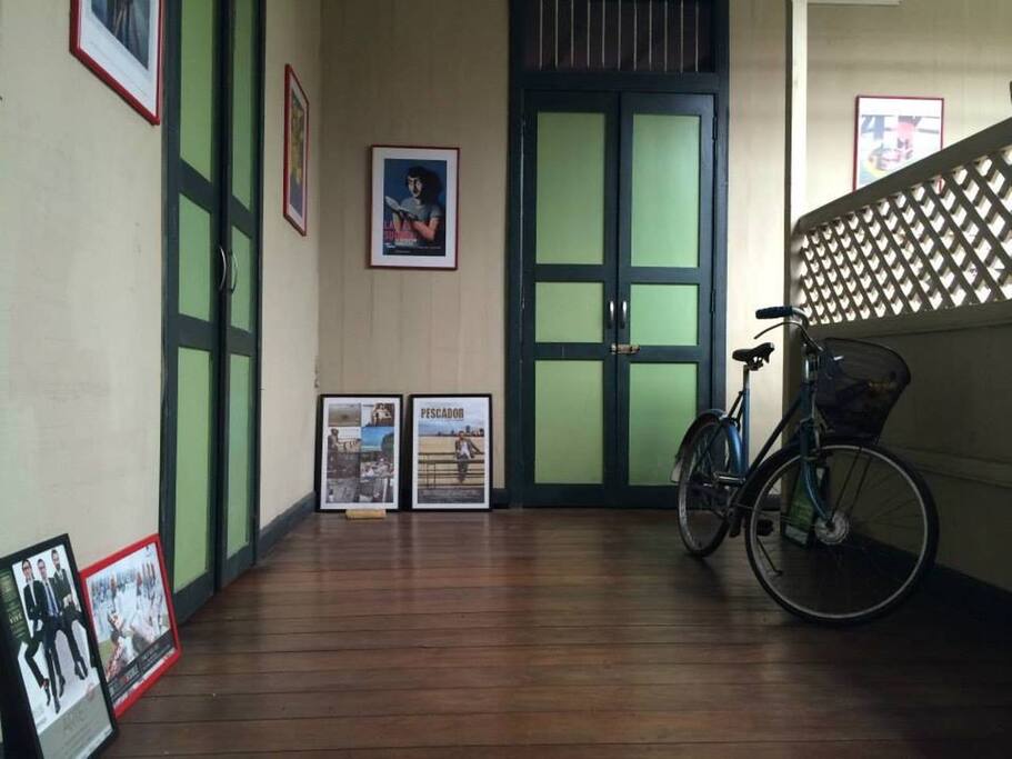 The house is full of art.