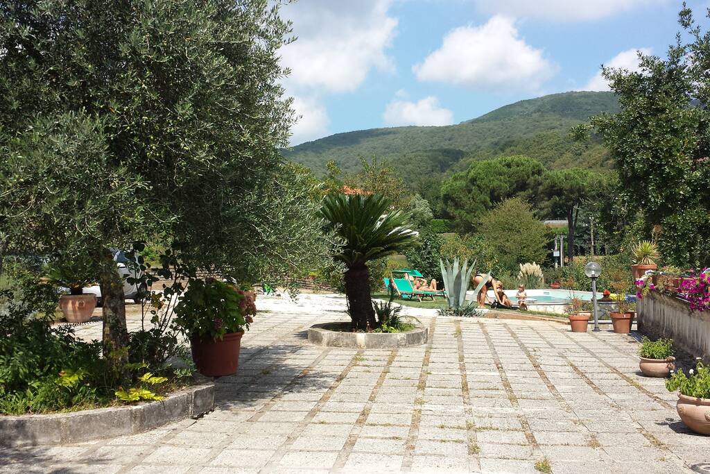 la terrazza della casa principale