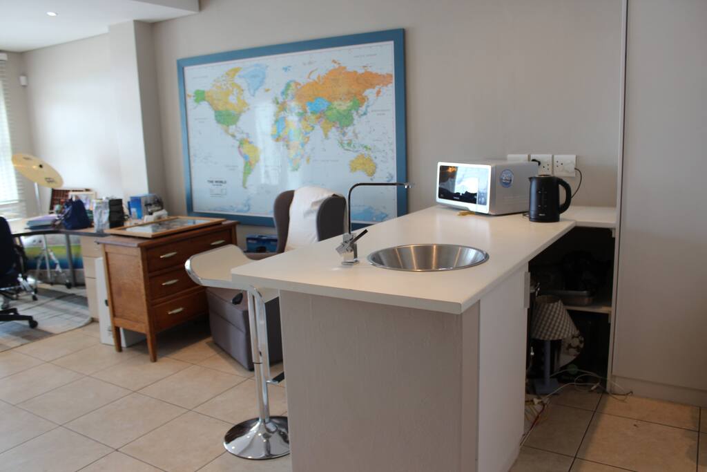 Kitchen and living area
