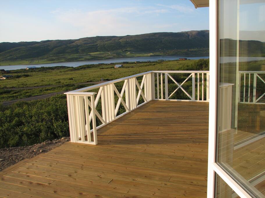View towards the lake
