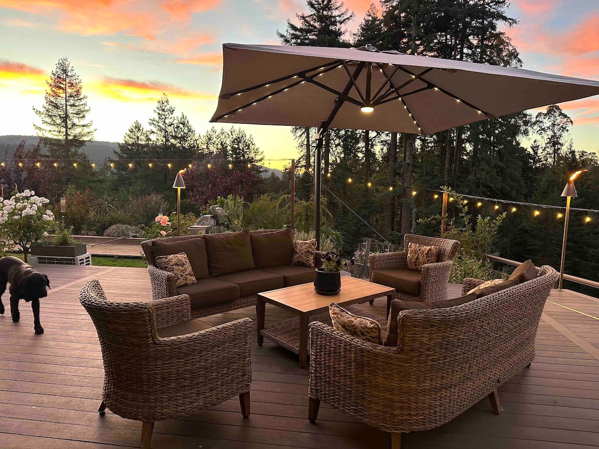 Hummingbird Hill in the Santa Cruz Mountains 🌹🌲 Houses for Rent in