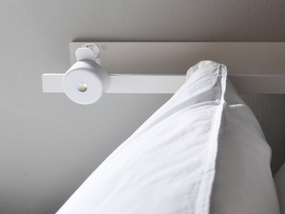 Dormitory room - Clean bedding with hard and soft pillow.