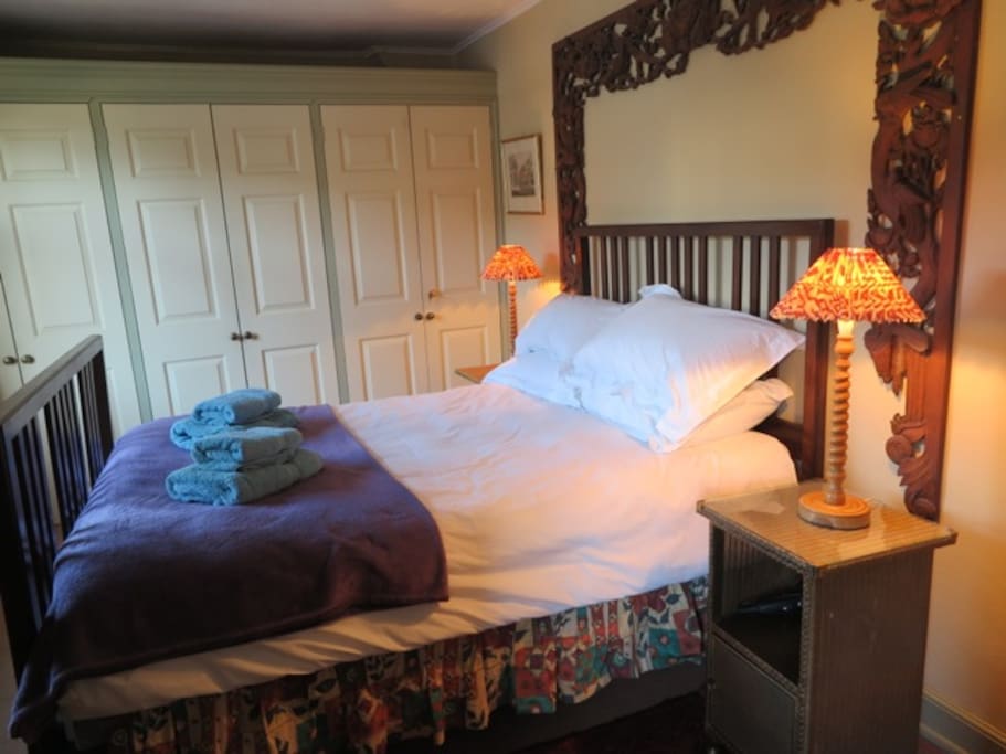 Freshly decorated bedroom.